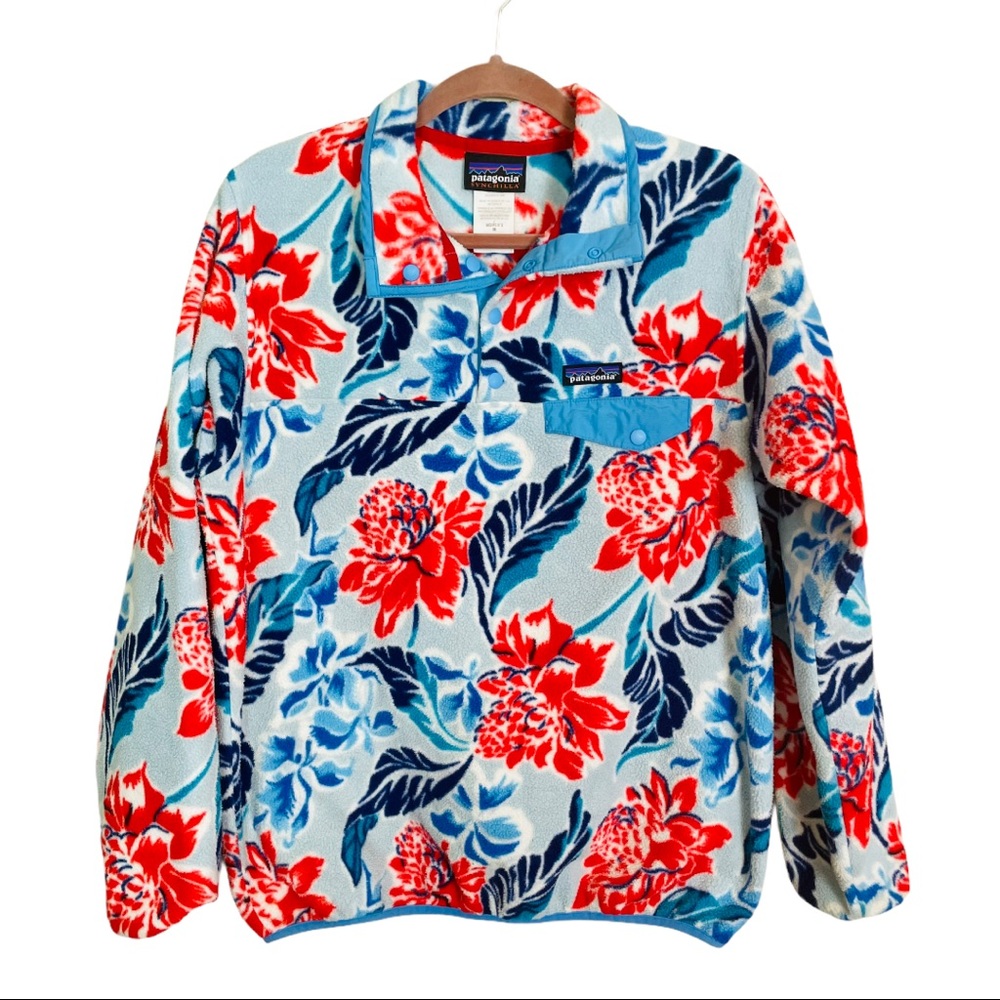 PATAGONIA Synchilla Hawaiian Floral Fleece Jacket